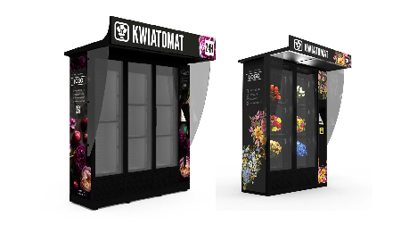 Automat na predaj čerstvých kvetov a rastlín